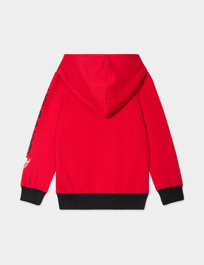 Sweat à capuche hoodie Spider-Man rouge garçon