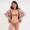 Culotte microfibre sans coutures vieux rose femme
