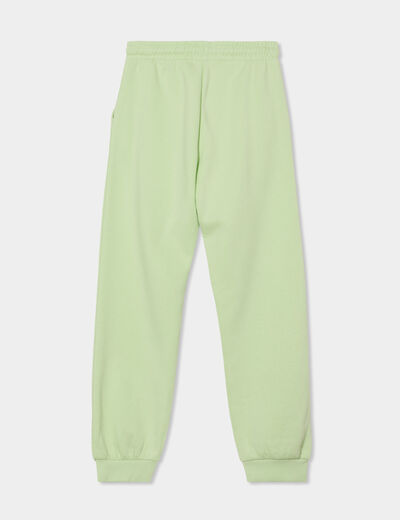 Pantalon de jogging droit vert clair fille