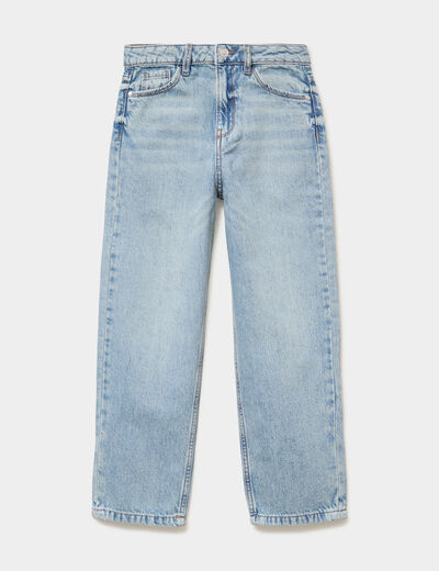 Jean regular 5 poches coton denim double stone fille