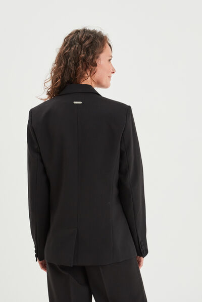 Veste blazer 2 poches Mosquitos noir femme