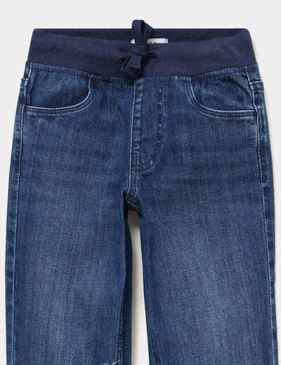 Jeans regular taille &eacute;lastiqu&eacute;e denim stone gar&ccedil;on
