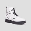 Bottines en cuir Kickers Kickfab blanc femme