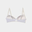 Lot 2 soutiens-gorge triangles padd&eacute;s gris femme