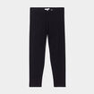 Legging 7/8 &egrave;me taille &eacute;lastiqu&eacute;e noir femme