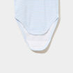 Lot 3 bodies US coton manches courtes bleu ciel b&eacute;b&eacute;