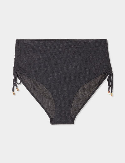Bas de maillot de bain noir femme grande taille
