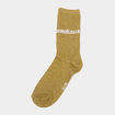 Chaussettes &agrave; fils m&eacute;tallis&eacute;s mi-hautes vert clair femme