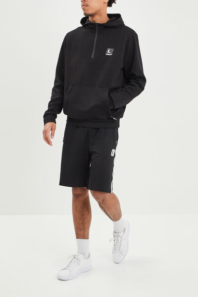 Sweat à capuche hoodie Liberto noir homme