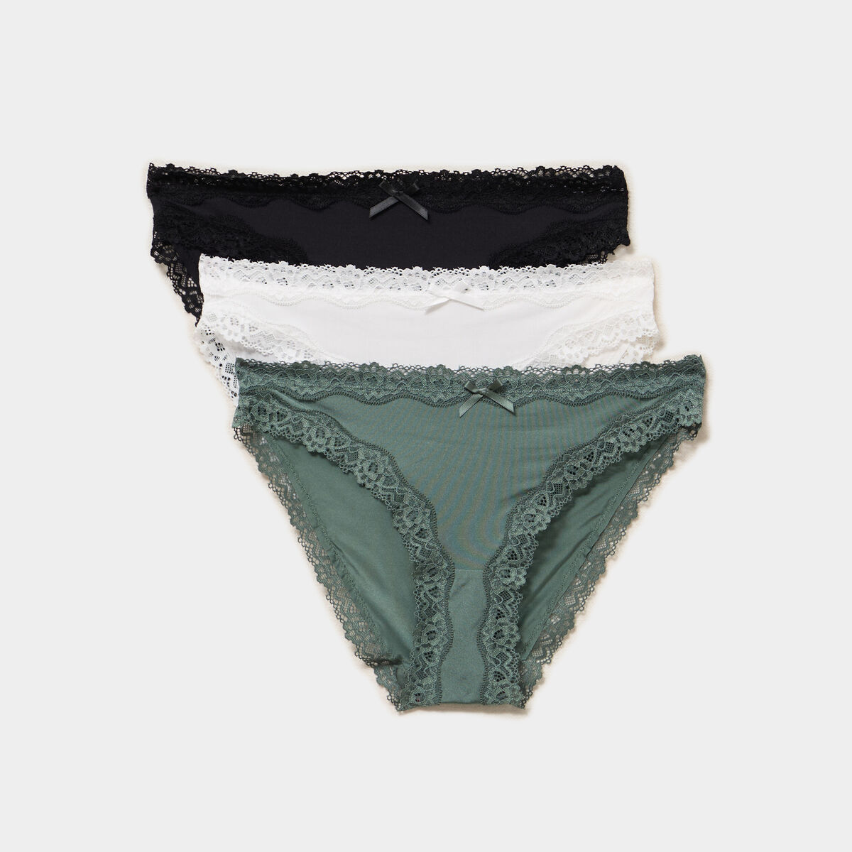 Lot 3 culottes vert femme