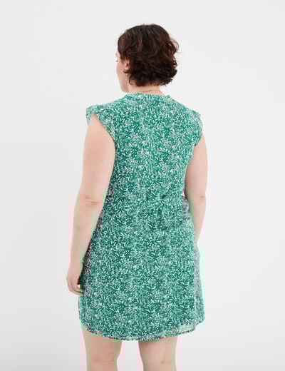 Robe droite sans manches blanc femme grande taille