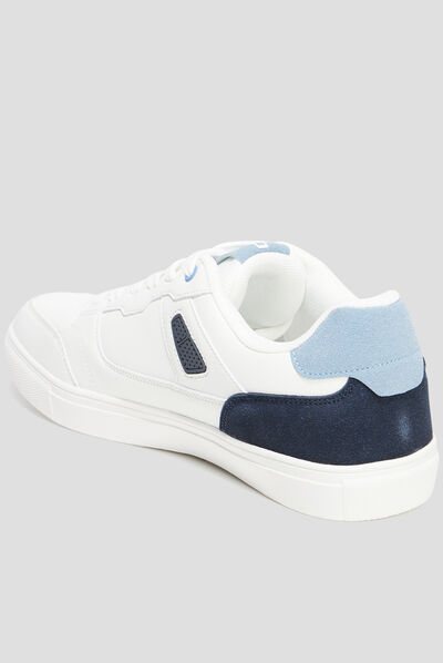 Tennis basses à lacets Creeks Tebo blanc homme