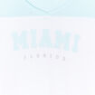 Chemise de nuit col en V coton bleu turquoise fille
