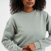 Sweat col rond manches longues vert pastel femme