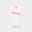 T-shirt manches courtes coton ecru femme
