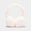 Cache-oreilles fausse fourrure ivoire femme