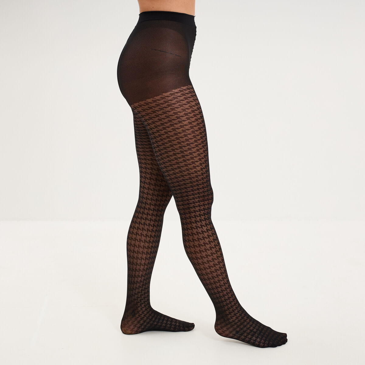 Collants fantaisie 30D noir femme