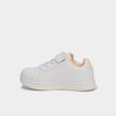 Tennis basses &agrave; scratchs Kappa FENIT rose pastel fille