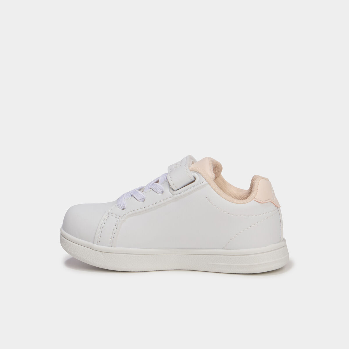 Tennis basses &agrave; scratchs Kappa FENIT rose pastel fille