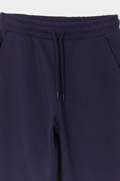 Pantalon de jogging droit bleu marine fille