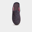 Chaussons mules lavables Isotoner bleu gris femme