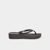 Tongs plateformes Ipanema noir femme