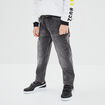 Jean stretch jogger taille &eacute;lastiqu&eacute;e denim gris gar&ccedil;on