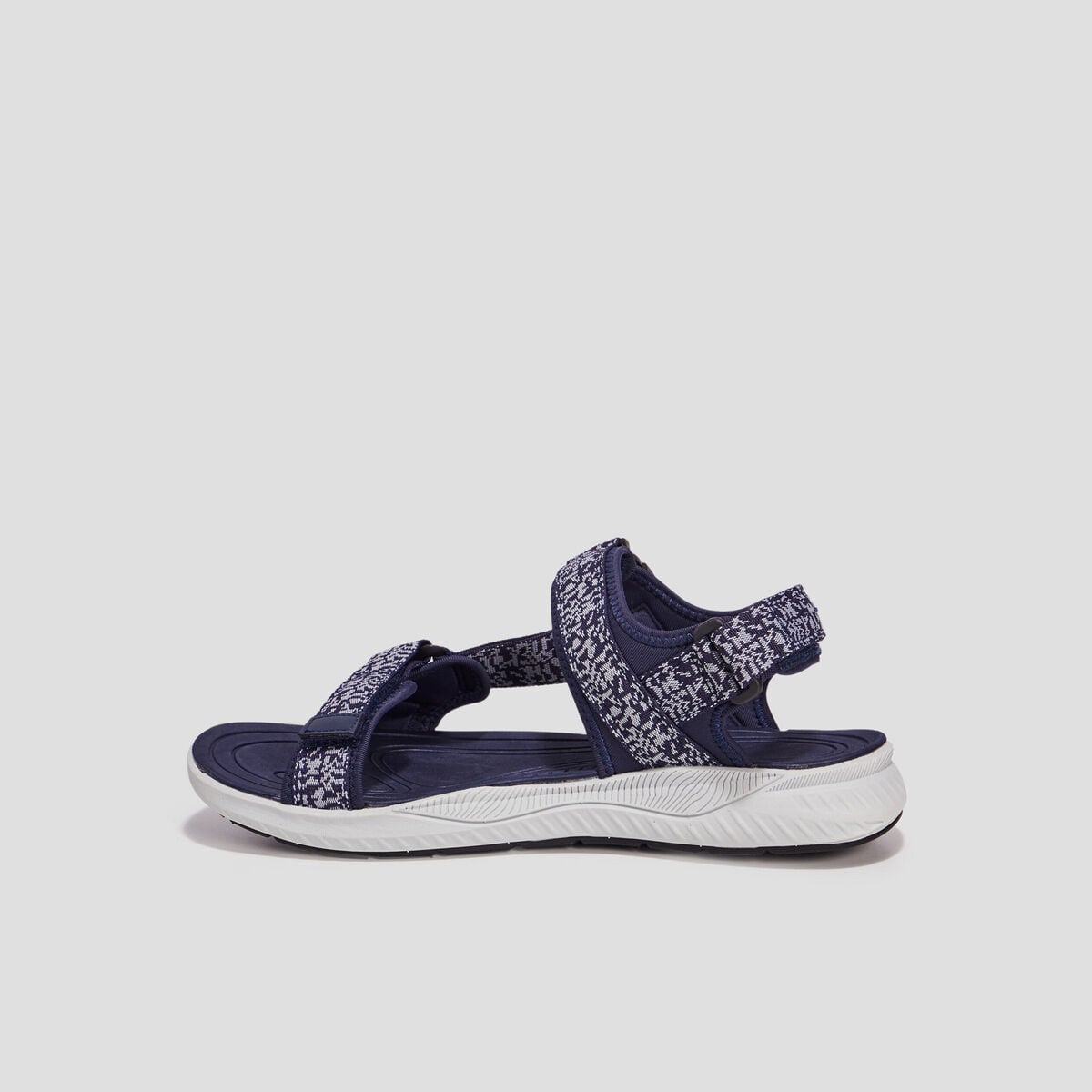 Sandales &agrave; scratchs bleu marine homme