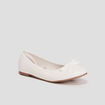 Ballerines avec noeuds blanc fille