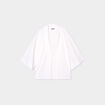Veste ample esprit kimono dentelle blanc femme