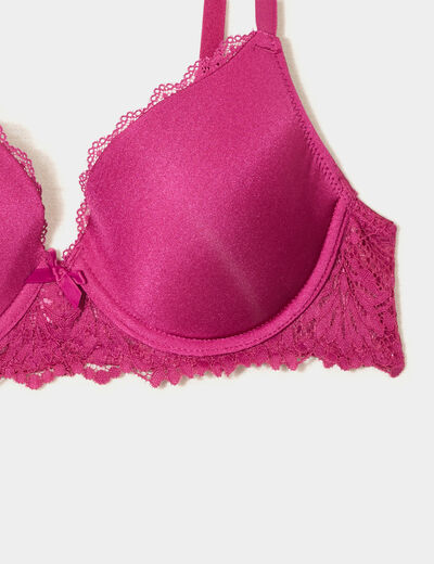 Lot 2 soutiens-gorge paddés violet femme