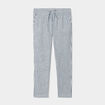 Pantalon droit 7/8ème coton bleu femme