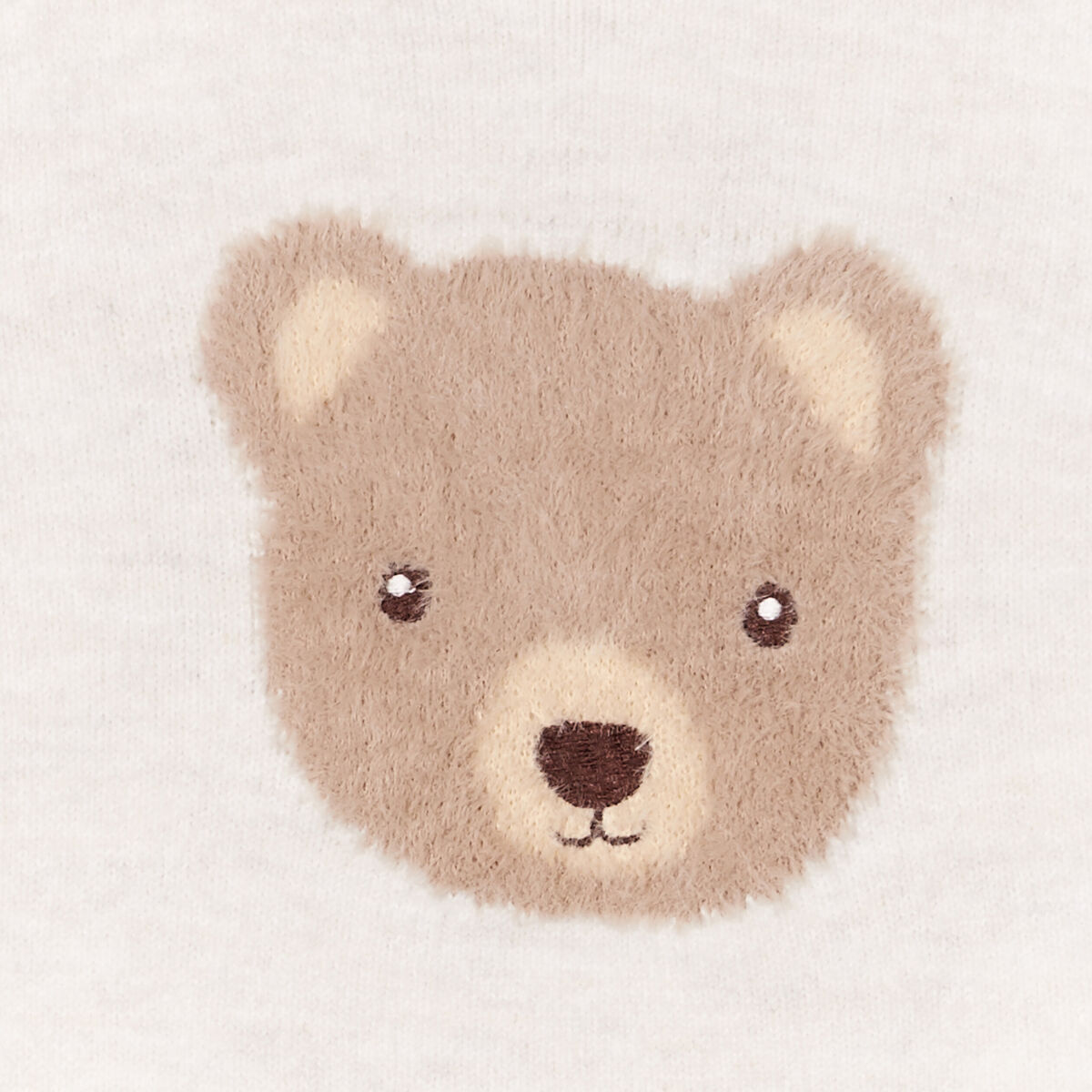 Pull épaule boutonnée Kimbaloo beige bébé garçon
