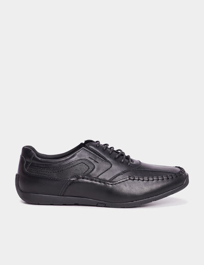 Derbies effet similicuir noir homme
