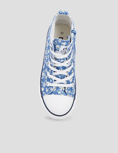 Tennis montantes en toile Creeks bleu fille