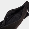 Sac banane effet velours c&ocirc;tel&eacute; noir femme