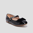 Babies vernies avec noeuds noir fille