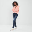 Jeans standard coupe regular Creeks denim blue black femme