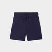 Short droit taille élastiquée bleu marine fille