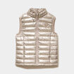 Doudoune l&eacute;g&egrave;re sans manches imperm&eacute;able couleur argent fille