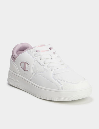 Tennis basses &agrave; lacets Champion rose femme
