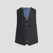 Gilet de costume sans manches bleu homme