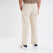 Pantalon chino relax coton beige homme