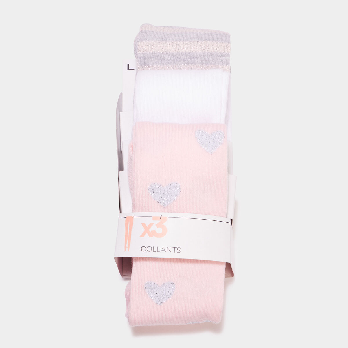 Lot 3 collants multicolore fille