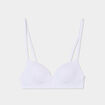 Soutien-gorge push-up triangle blanc femme