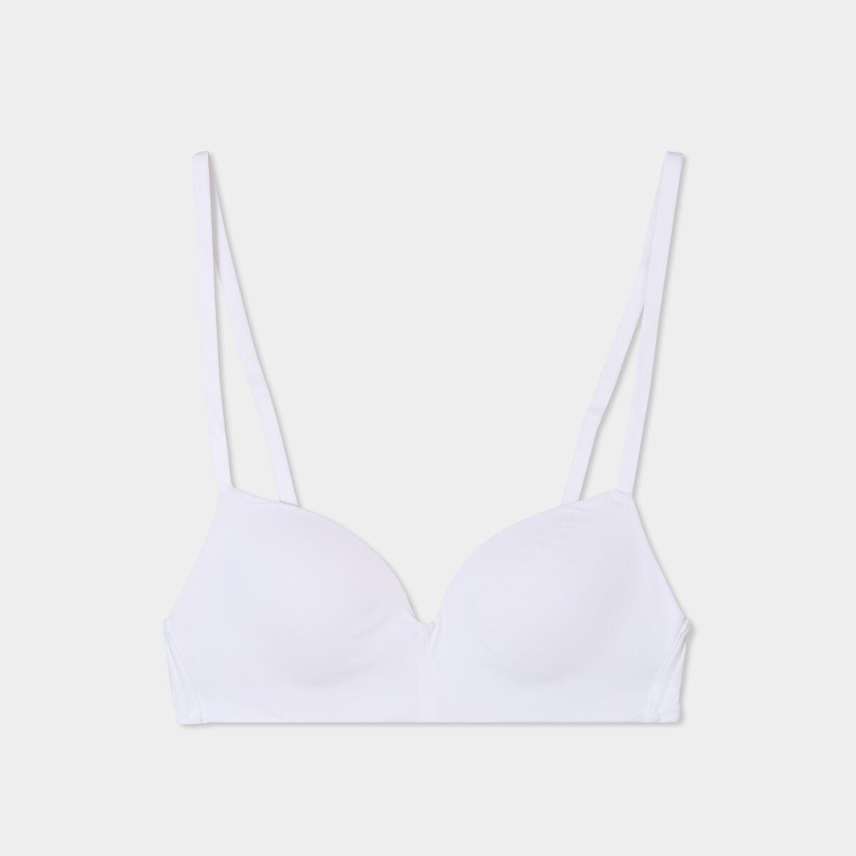 Soutien-gorge push-up triangle blanc femme