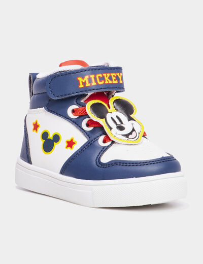 Baskets montantes zippées Mickey multicolore bébé garçon