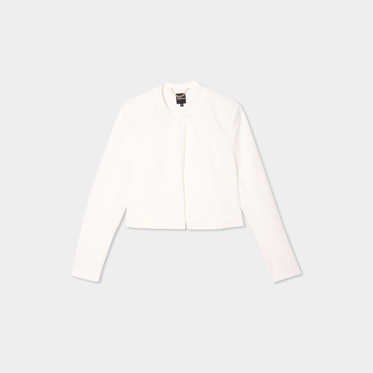 Veste boléro doublée stretch blanc femme