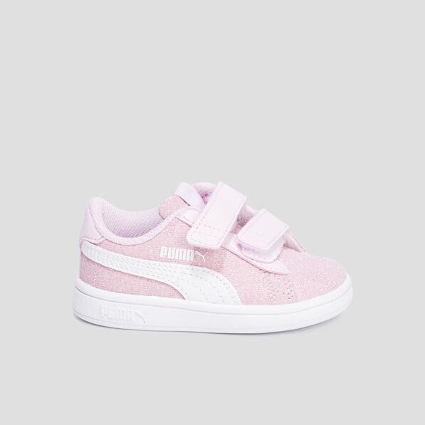 tennis basses pailletees puma smash rose bebef Tennis basses pailletées Puma Smash rose bébé fille