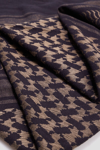 Foulard marron homme
